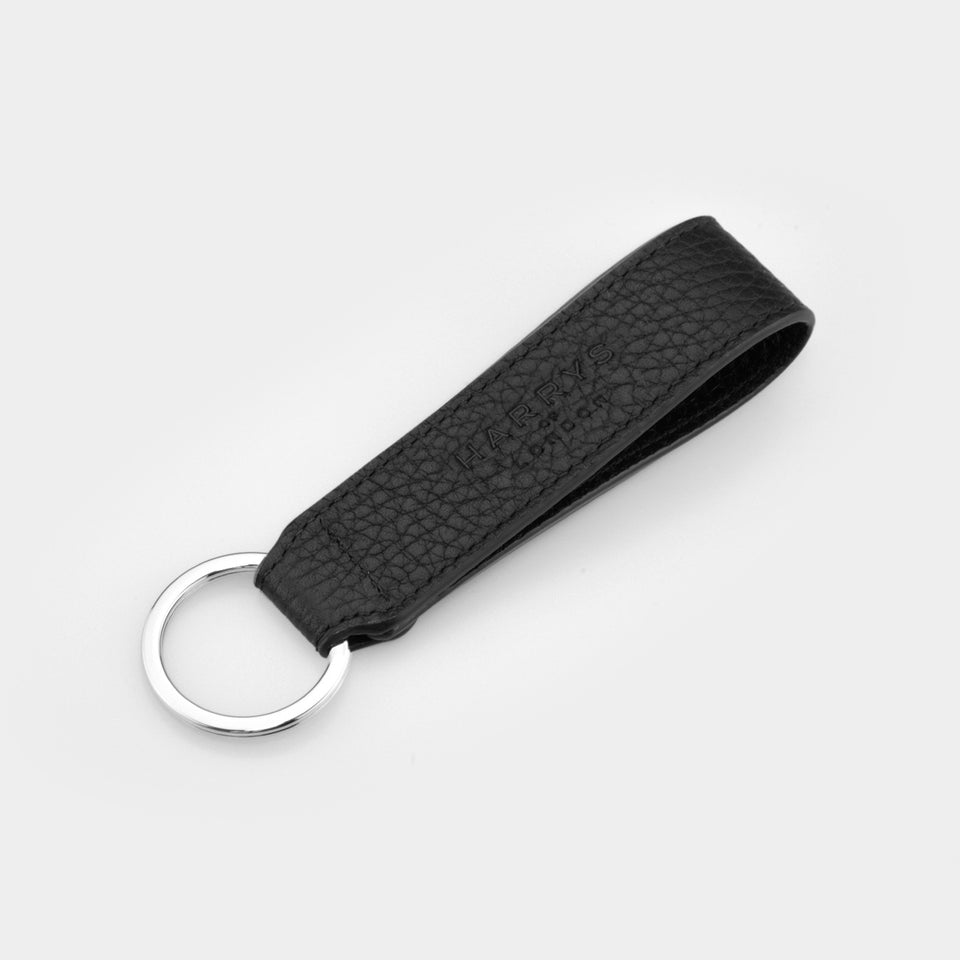 Key Fob Soft Milled Calf Black