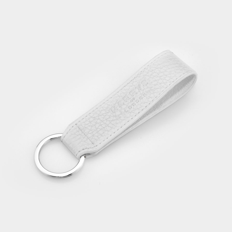 Key Fob Soft Milled Calf White